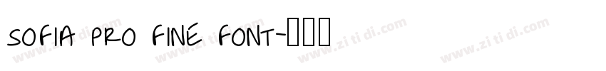 Sofia Pro Fine font字体转换
